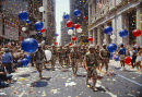 Soldiers au défilé de Tickertape, New York City