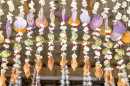Rideau de coquillages