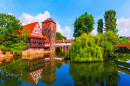 Rivière de Pegnitz à Nuremberg, Allemagne