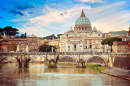 Pont de Saint Angel, Rome, Italie