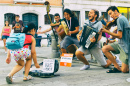 Musiciens de rue à Naples, Italie