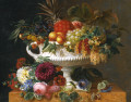 Nature morte avec des fleurs et des fruits