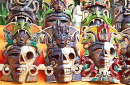 Masques Maya en bois