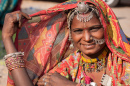 Une femme Indienne à Rajasthan
