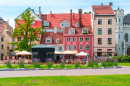 Brasserie colorée à Riga, Latvia