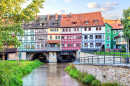 Le pont Kramerbrucke à Erfurt, Allemagne