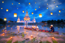 Loi Krathong Festival en Thaïlande