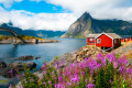 Maison de pêcheur aux Iles Lofoten, Norvège