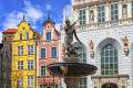 Fontaine de Neptune, Gdansk, Pologne