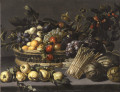 Nature morte de fruits dans un panier