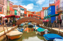 Ile de Burano, Venise, Italie