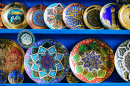 Assiettes décoratives, Bukhara, Uzbekistan