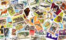 Collection de timbres anciens avec des animaux