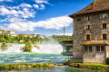 Les chutes de Rhine, Schaffhausen, Suisse
