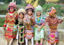 Petites filles H'mong, Vietnam