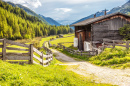 Vieille ferme dans le Sud Tyrol, Italie