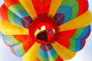 Ballon à air chaud coloré