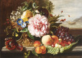 Nature morte avec des fleurs et des fruits