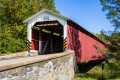 Pont couvert dans une campagne de Pennsylvanie