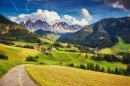 Vallée de Funes, Tyrol du Sud, Italie