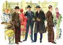 Illustration de mode en 1954