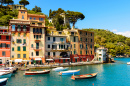 Port de plaisance de Portofino, Gènes, Italie