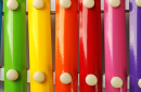 Xylophone aux couleurs de l'arc-en-ciel