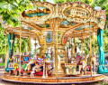 Carrousel Merry-Go-Round à Cannes, France