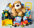 Jouets en peluche et en plastique