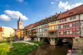 Pont arche de Krämerbrücke, Erfurt, Allemagne