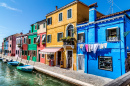 Ile de Burano près de Venise, Italie