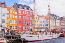 Nyhavn Harbor, Copenhague, Danemark