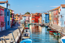 Ile de Burano près de Venise