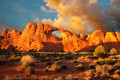 Arches à l'horizon, Parc National d'Arches, Utah