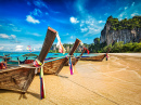 Bateaux longue queue, Railay Beach, Thaïlande