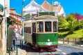 Tram ancien, Lisbonne, Portugal