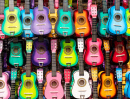 Guitares colorées