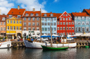 Front de mer de Nyhavn, Copehnague, Danemark