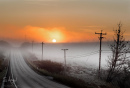 November frosty morning