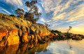 Lever du soleil à la Baie des Feux, Tasmanie
