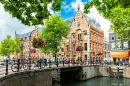 Amsterdam, paysage côté canal