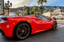 Ferrari rouge à Monte Carlo