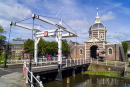 Porte de la ville de Morpoort à Leiden, Hollande