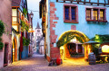 Village de Riquewihr, Route du vin Alsacien, France