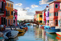 Rues de  Burano, Italie