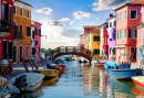 Rues de  Burano, Italie