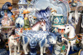 Figurines en porcelaine dans un style traditionnel Hollandais