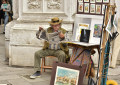 Artiste de rue à Venise