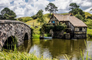 Moulin à eau près du pont d'Arch, Nouvelle Zélande