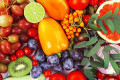 Fruits et légumes biologiques crus